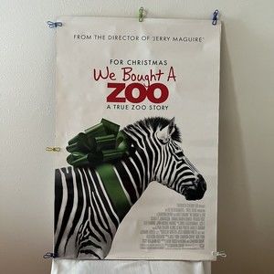 Movie Poster "We Bought a Zoo" Double Sided Print Rolled 27 x 40 Original 2011